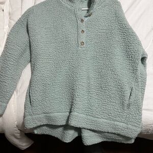 Aerie Sage Sherpa Jacket